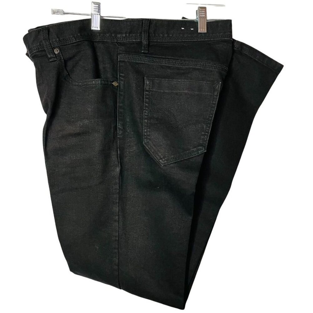 Vintage Lee Cooper Mens Black Denim Jeans Size 34 Straight Leg Pants u